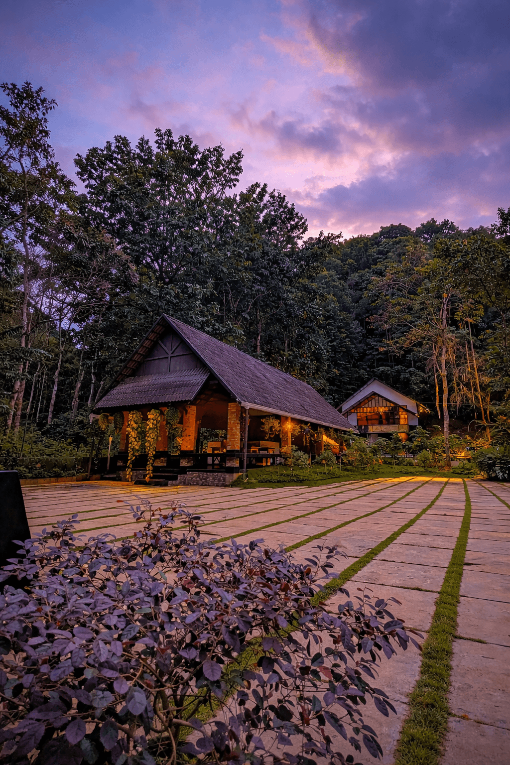 Beautiful landscape view of Brook Valley Resort in Vythiri