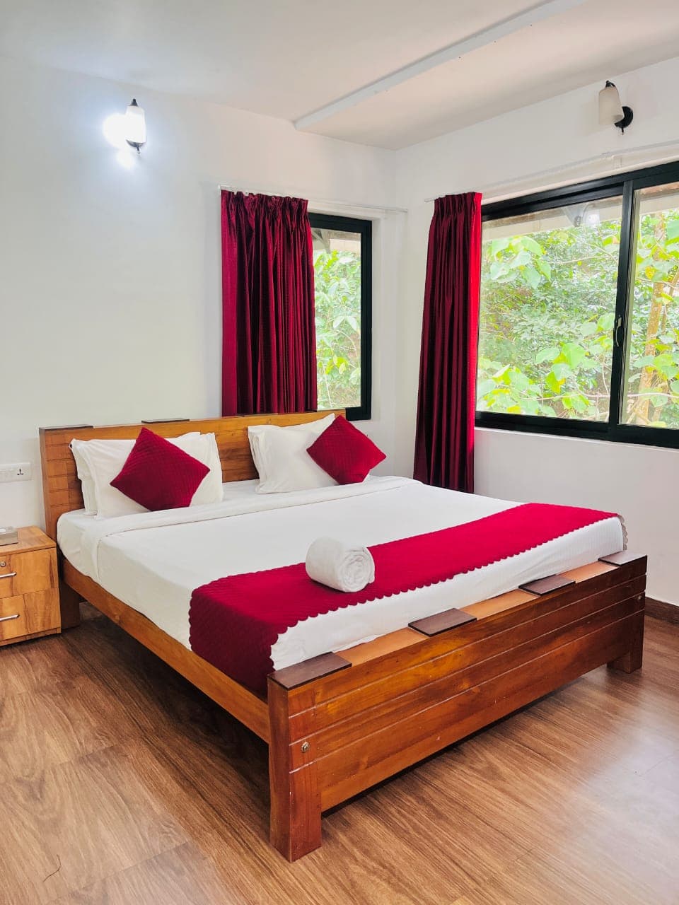 Rejuvenating wellness spa treatment room